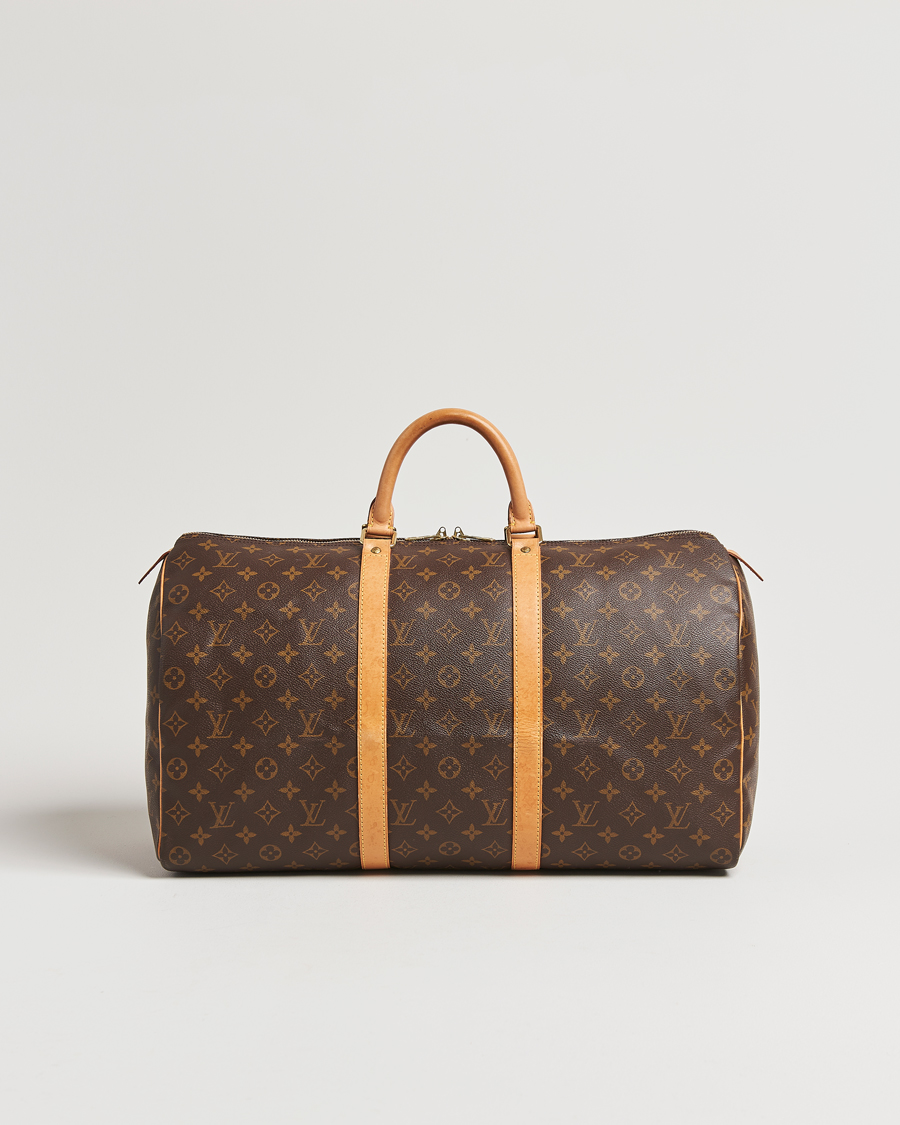 Homme | Louis Vuitton Pre-Owned Keepall 50 Bag Monogram | Louis Vuitton Pre-Owned | Keepall 50 Bag Monogram