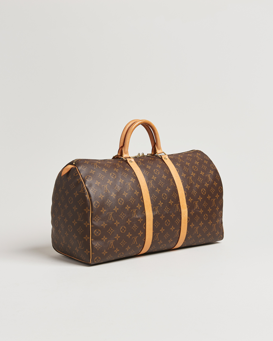 Homme | Louis Vuitton Pre-Owned Keepall 50 Bag Monogram | Louis Vuitton Pre-Owned | Keepall 50 Bag Monogram