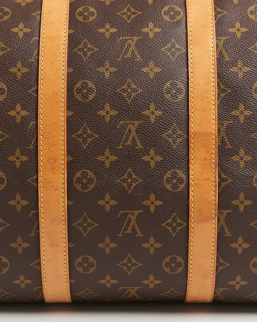 Homme | Louis Vuitton Pre-Owned Keepall 55 Bag Monogram | Louis Vuitton Pre-Owned | Keepall 55 Bag Monogram