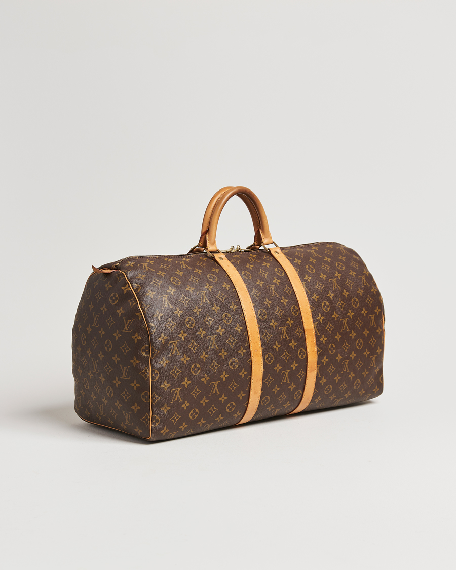 Homme | Louis Vuitton Pre-Owned Keepall 55 Bag Monogram | Louis Vuitton Pre-Owned | Keepall 55 Bag Monogram