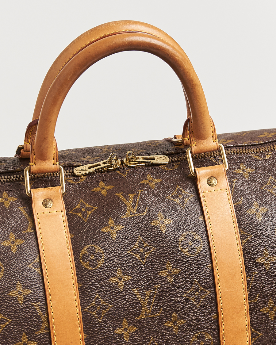 Homme | Louis Vuitton Pre-Owned Keepall 55 Bag Monogram | Louis Vuitton Pre-Owned | Keepall 55 Bag Monogram