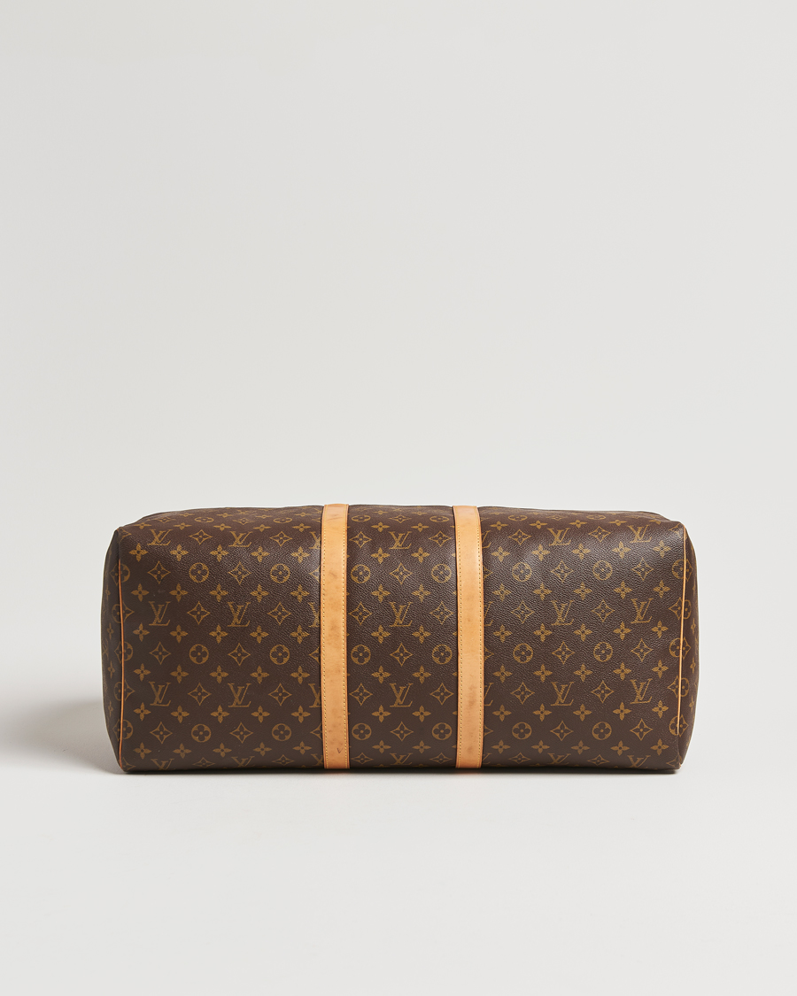 Homme | Louis Vuitton Pre-Owned Keepall 55 Bag Monogram | Louis Vuitton Pre-Owned | Keepall 55 Bag Monogram