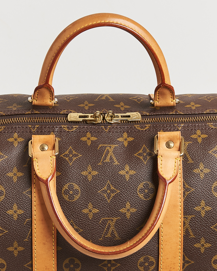 Homme | Louis Vuitton Pre-Owned Keepall 55 Bag Monogram | Louis Vuitton Pre-Owned | Keepall 55 Bag Monogram