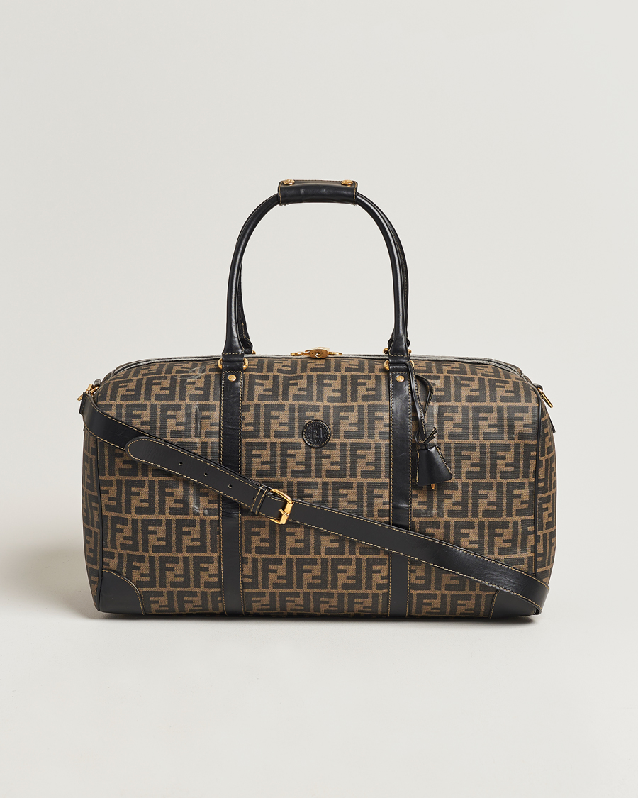 Homme | Fendi Pre-Owned Boston Duffle Bag Zucca Pattern | Fendi Pre-Owned | Boston Duffle Bag Zucca Pattern