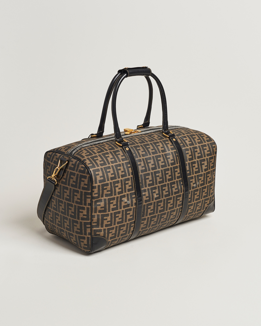 Homme | Fendi Pre-Owned Boston Duffle Bag Zucca Pattern | Fendi Pre-Owned | Boston Duffle Bag Zucca Pattern