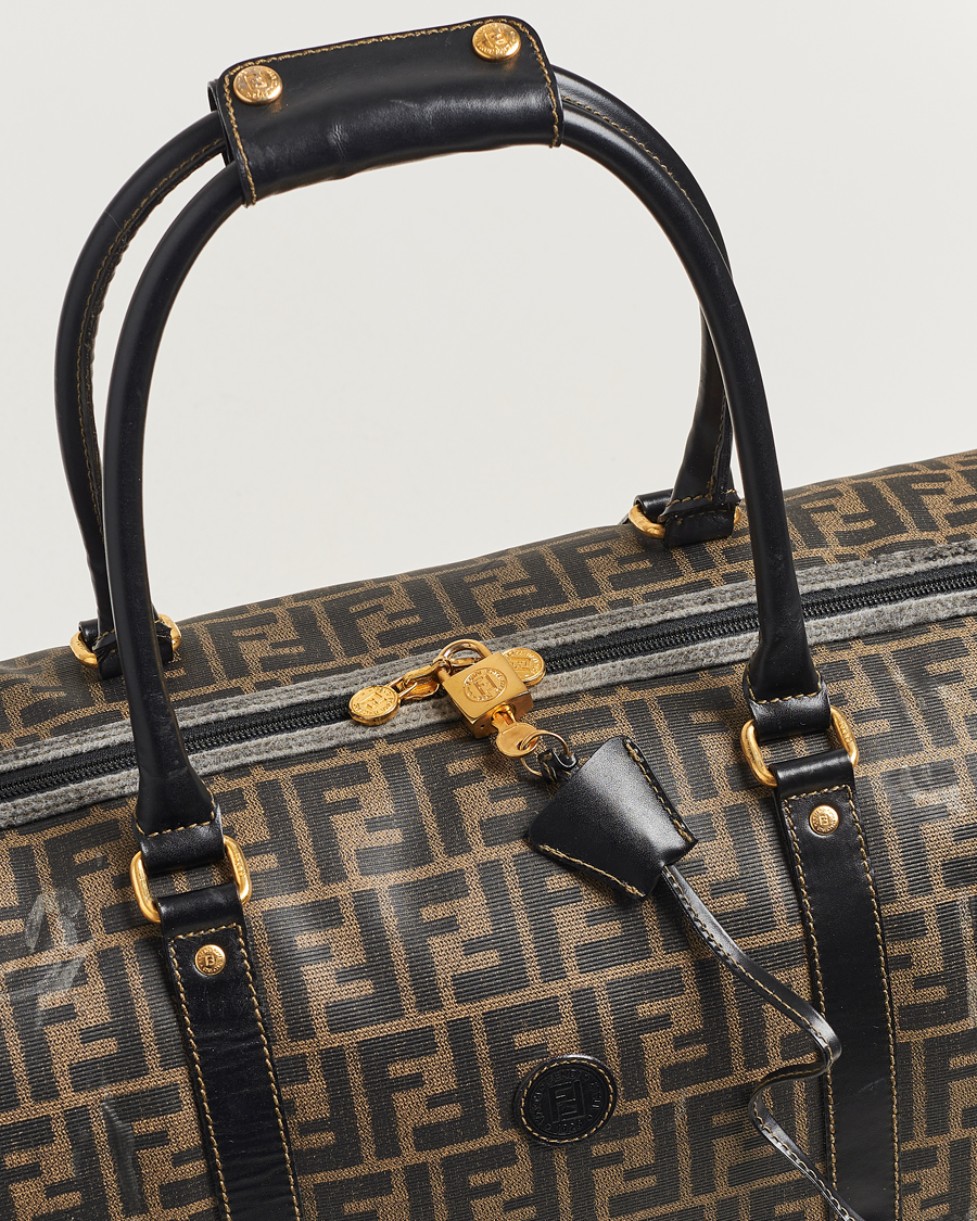 Homme | Fendi Pre-Owned Boston Duffle Bag Zucca Pattern | Fendi Pre-Owned | Boston Duffle Bag Zucca Pattern