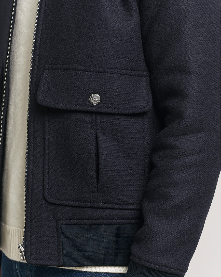 Homme | Manteaux Et Vestes | A.P.C. | Ben Shearling Bomber Jacket Dark Navy