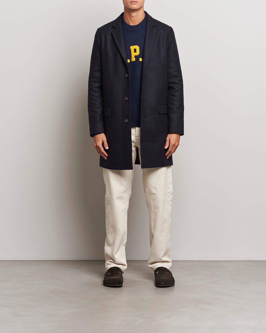 Homme | Manteaux Et Vestes | A.P.C. | Visconti Wool/Cashmere Coat Dark Blue