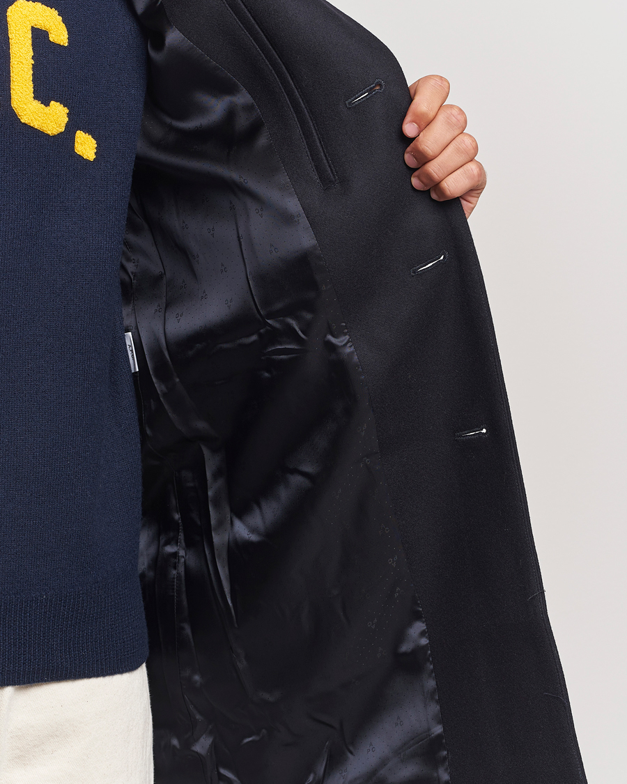 Homme | Manteaux Et Vestes | A.P.C. | Visconti Wool/Cashmere Coat Dark Blue