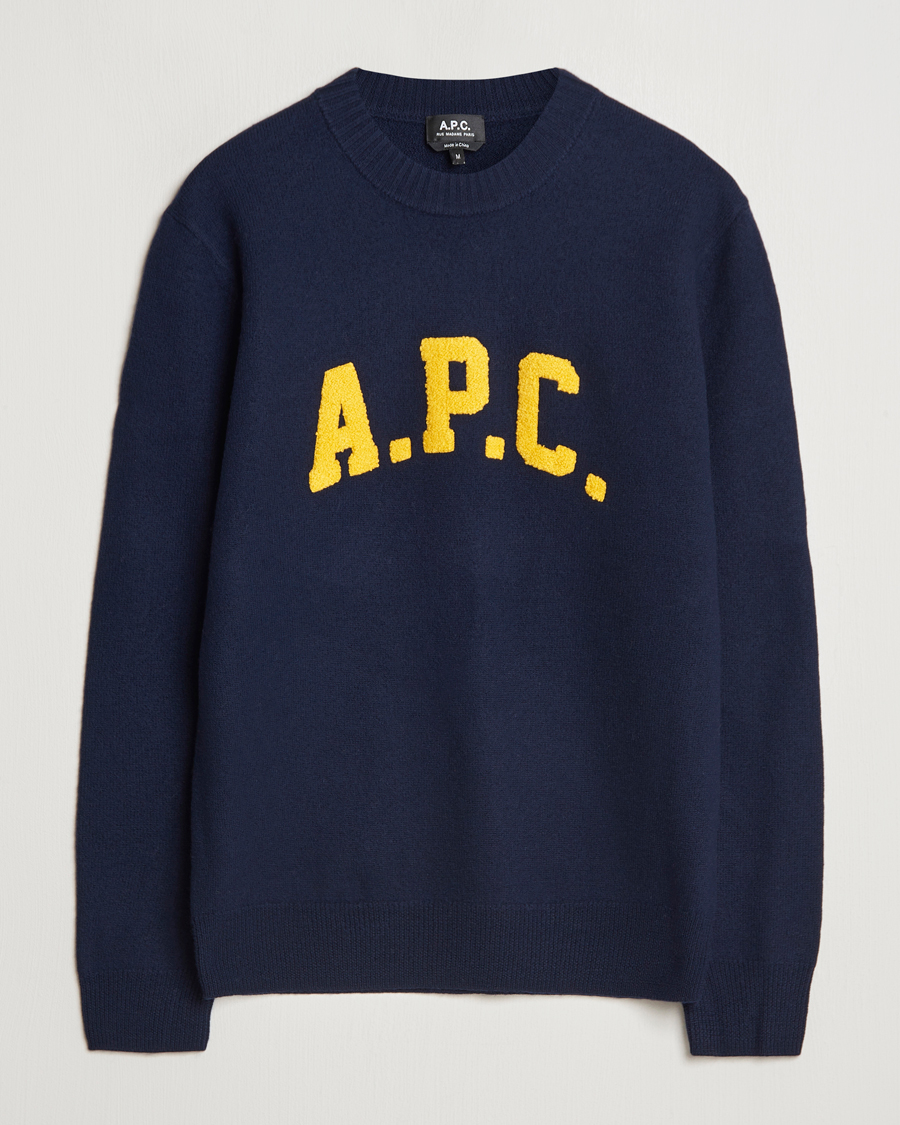 Homme | Pulls Et Tricots | A.P.C. | Joshua Wool Sweater Dark Navy