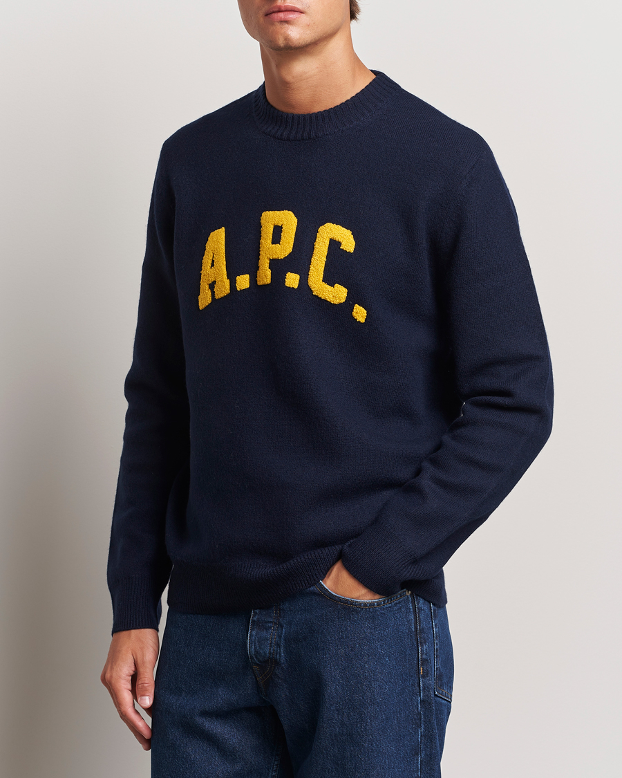 Homme | Pulls Et Tricots | A.P.C. | Joshua Wool Sweater Dark Navy