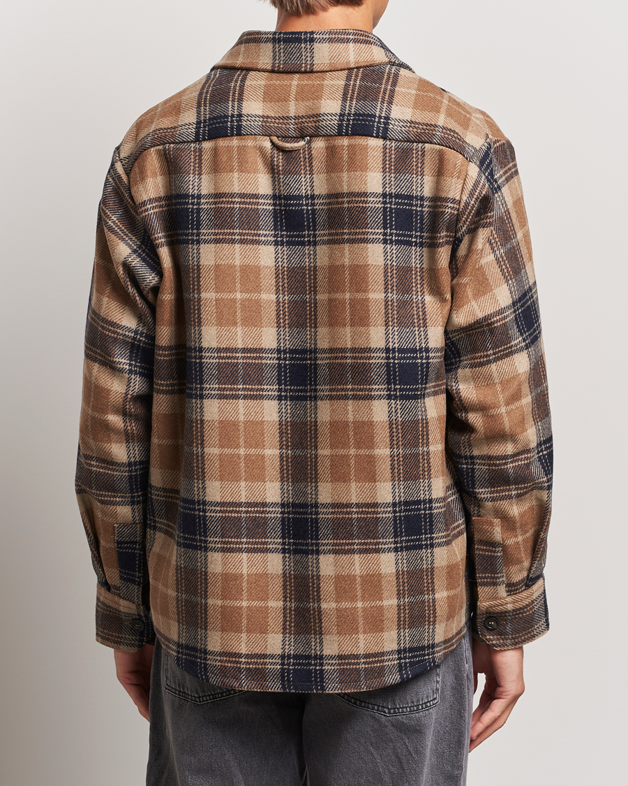 Homme | Chemises | A.P.C. | Bobby Wool Checked Overshirt Beige Check