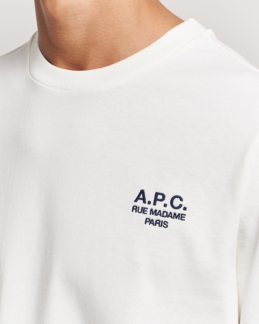 Homme | T-shirts | A.P.C. | Rue Madame T-Shirt White/Dark Navy