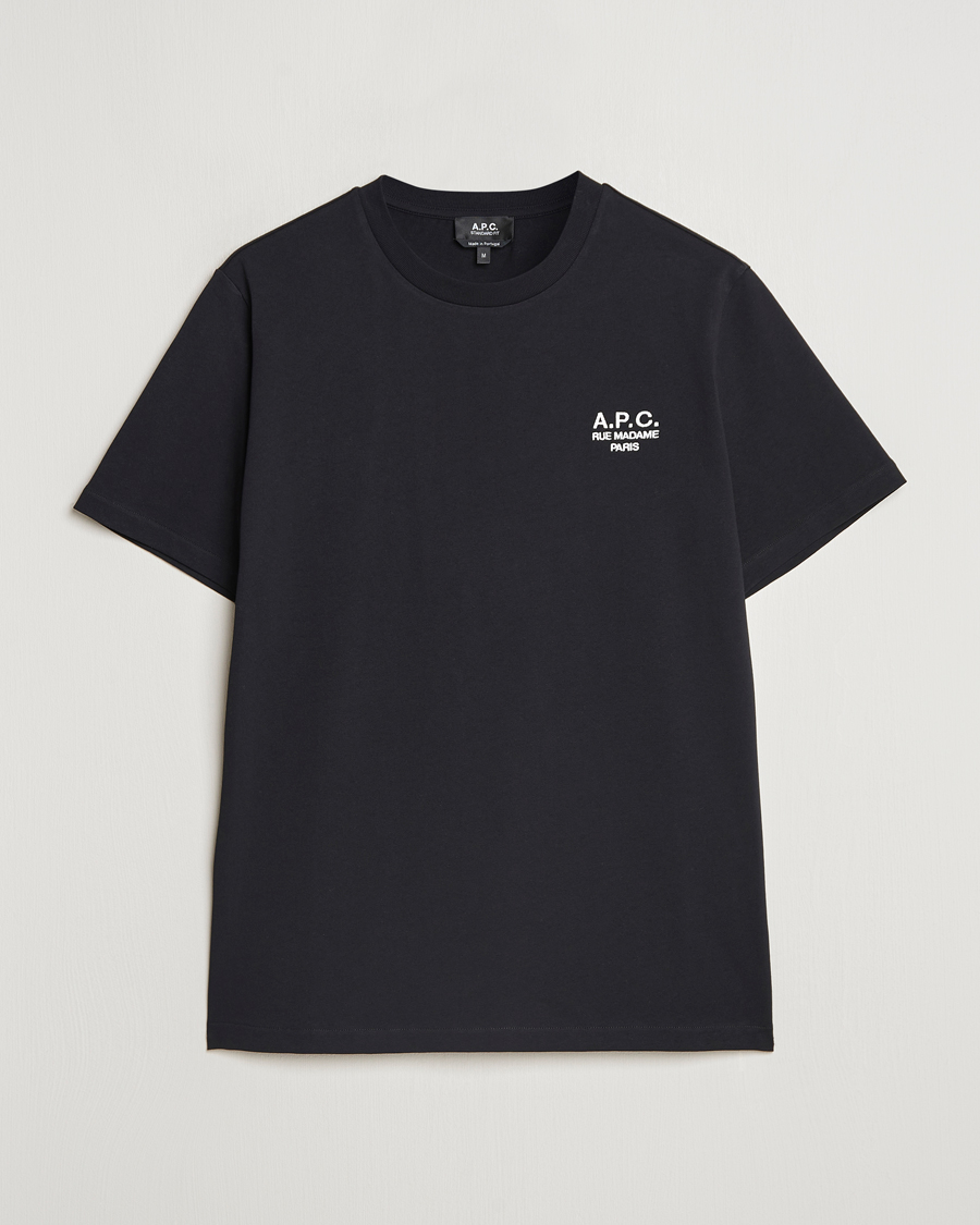 Homme | T-shirts | A.P.C. | Rue Madame T-Shirt Black/White