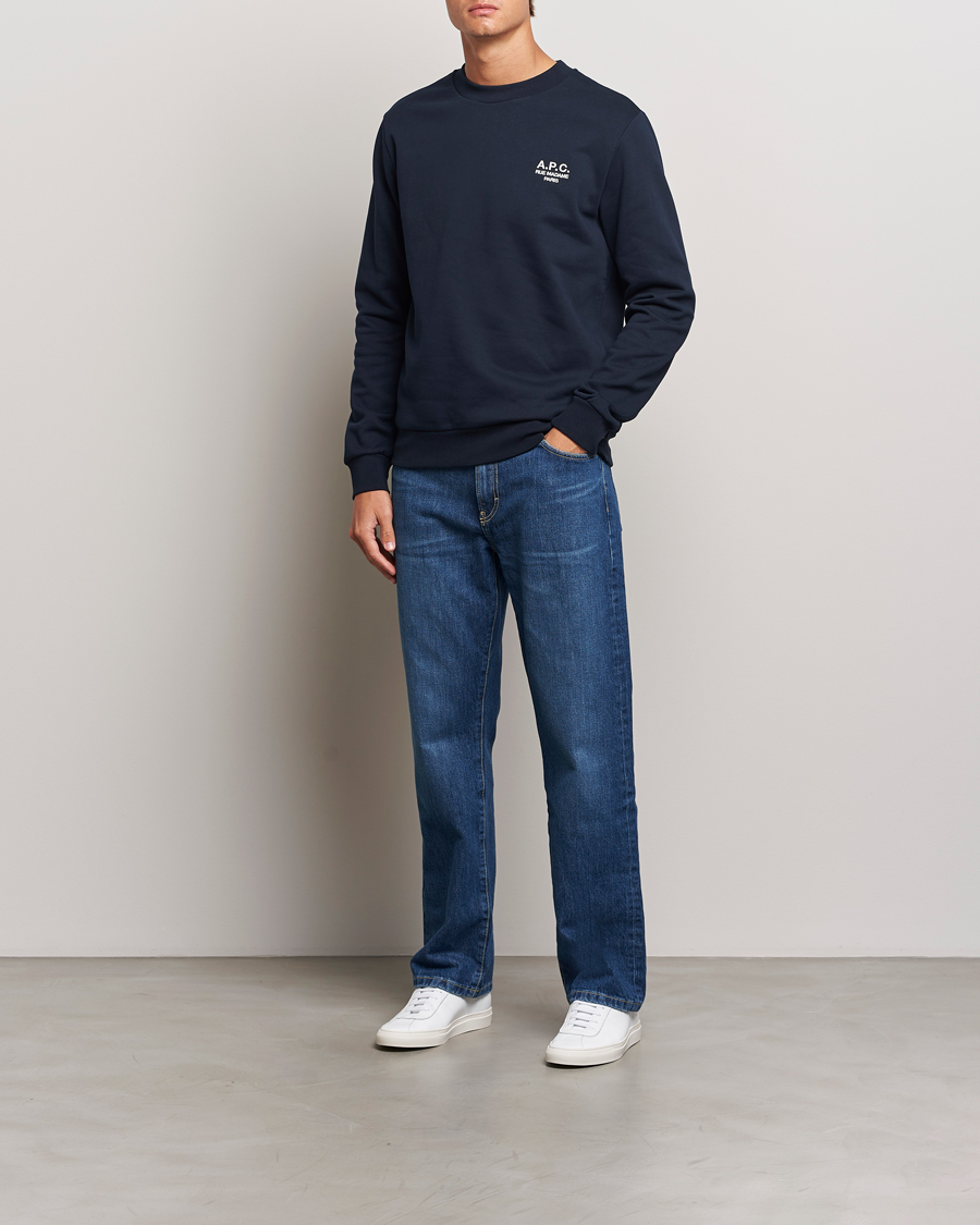 Homme | Pulls Et Tricots | A.P.C. | Rue Madame Sweatshirt Dark Navy