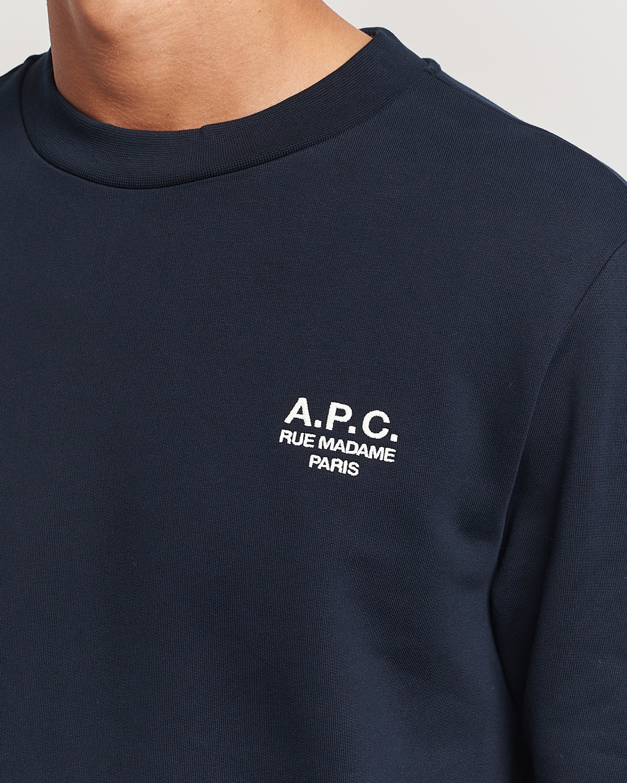 Homme | Pulls Et Tricots | A.P.C. | Rue Madame Sweatshirt Dark Navy