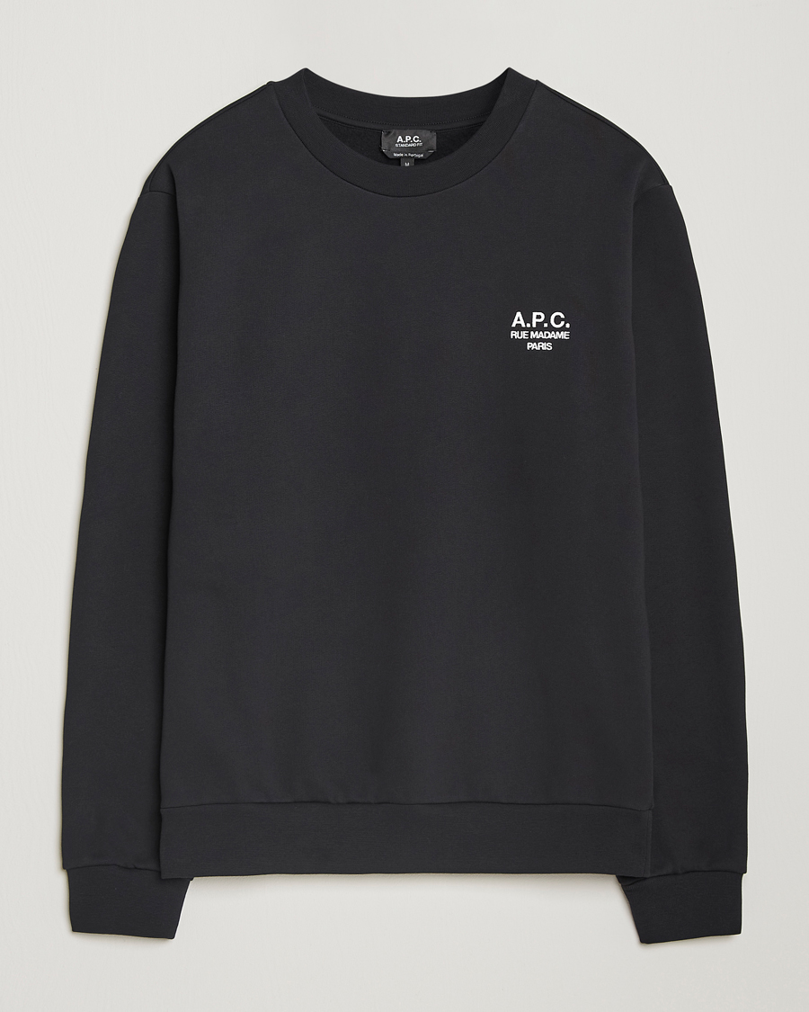 Homme | Pulls Et Tricots | A.P.C. | Rue Madame Sweatshirt Black/White