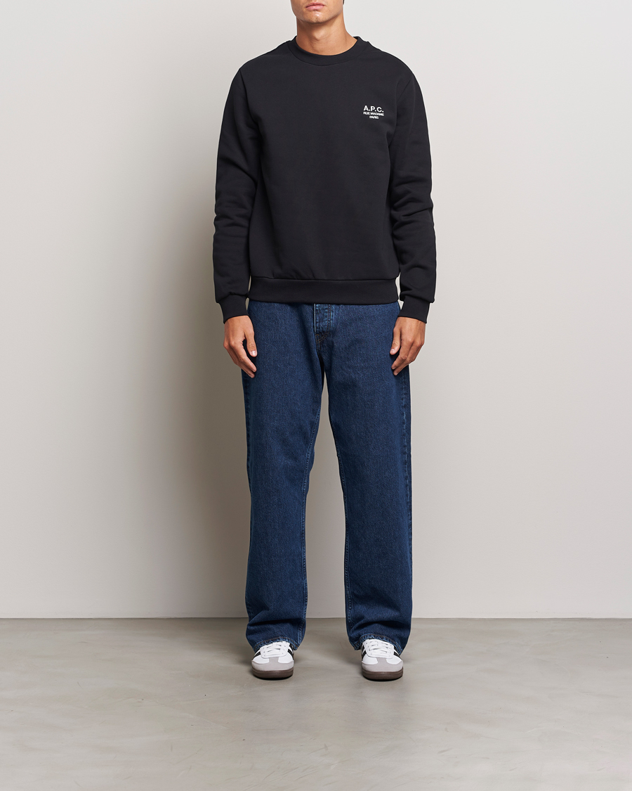Homme | Pulls Et Tricots | A.P.C. | Rue Madame Sweatshirt Black/White