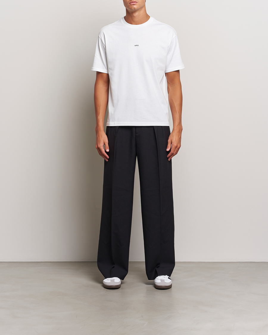 Homme | T-shirts | A.P.C. | Boxy Micro Center Logo T-Shirt White