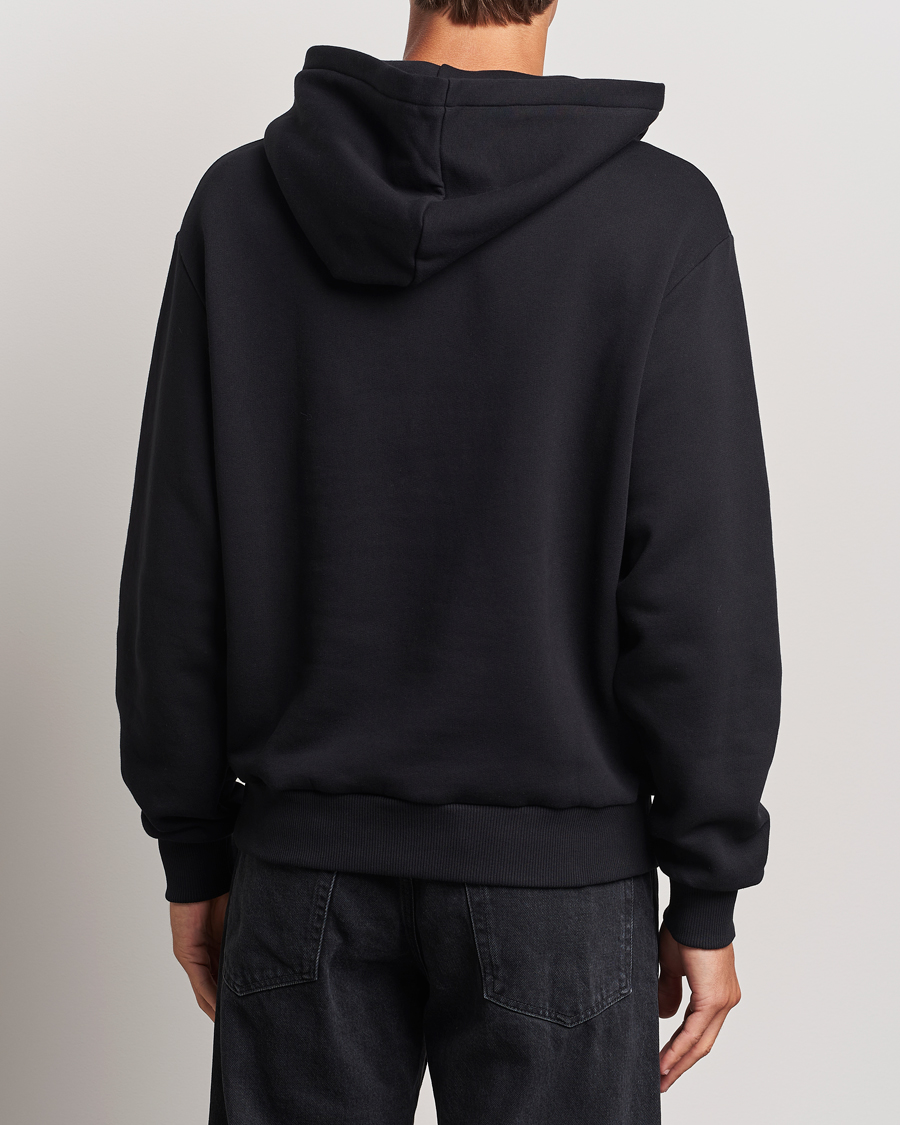 Homme | Pulls Et Tricots | A.P.C. | Boxy Micro Center Logo Hoodie Black