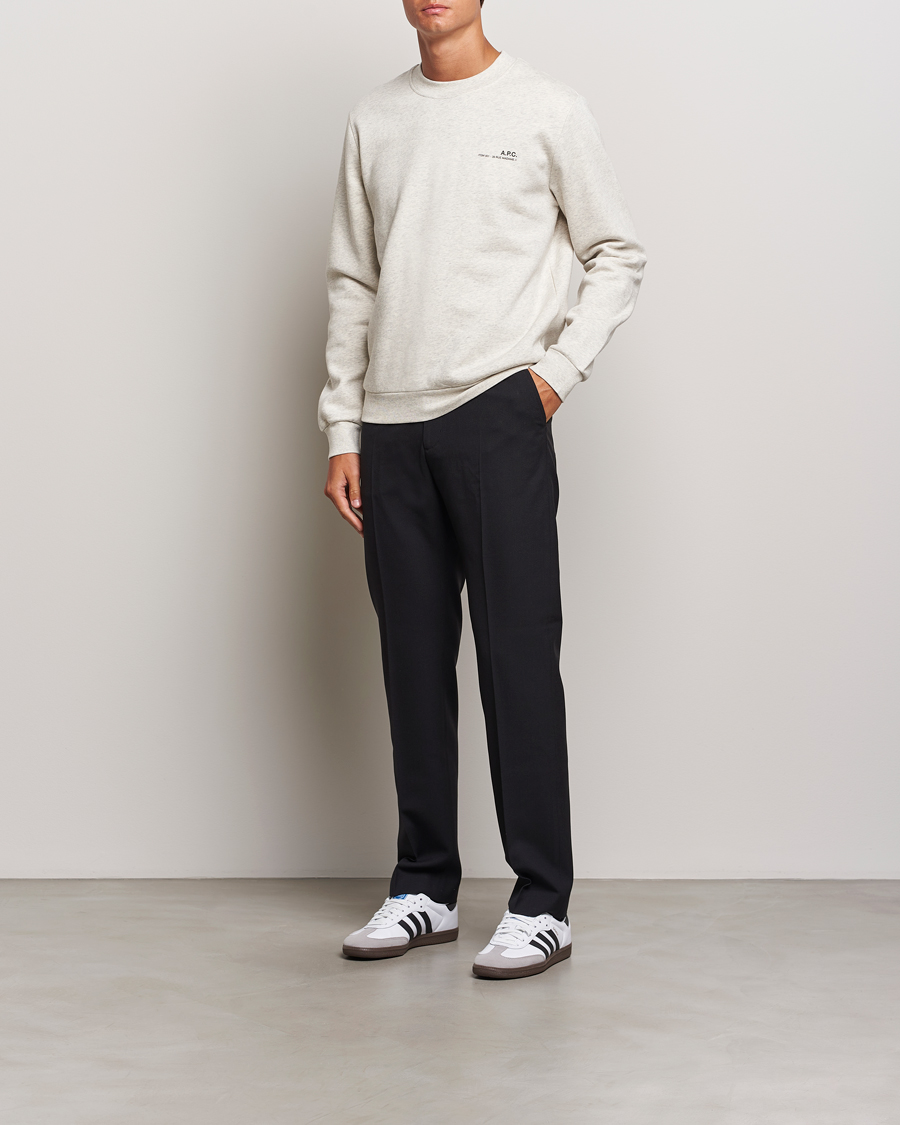Homme | Pulls Et Tricots | A.P.C. | Item Sweatshirt Ecru Chine