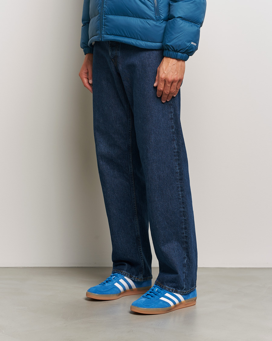 Homme | adidas Originals Gazelle Indoor Sneaker Blue/White | adidas Originals | Gazelle Indoor Sneaker Blue/White