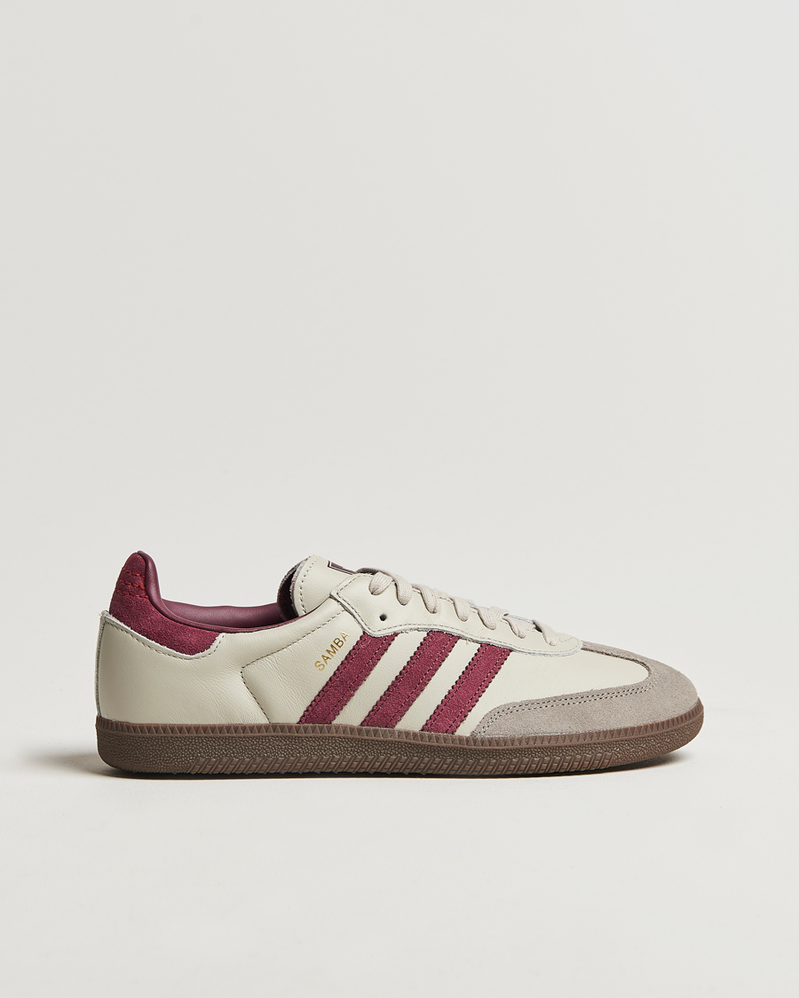 Homme | adidas Originals Samba Original Sneaker Beige/Wine | adidas Originals | Samba Original Sneaker Beige/Wine