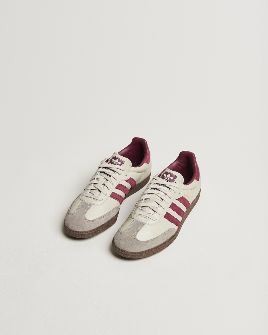 Homme | adidas Originals Samba Original Sneaker Beige/Wine | adidas Originals | Samba Original Sneaker Beige/Wine