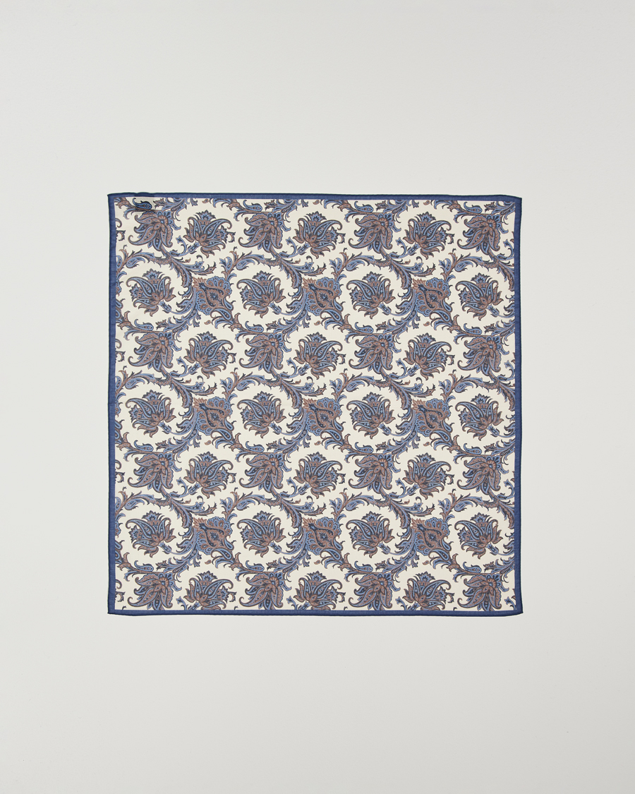 Homme | Amanda Christensen Cotton Voilé Printed Paisley Bandana White | Amanda Christensen | Cotton Voilé Printed Paisley Bandana White