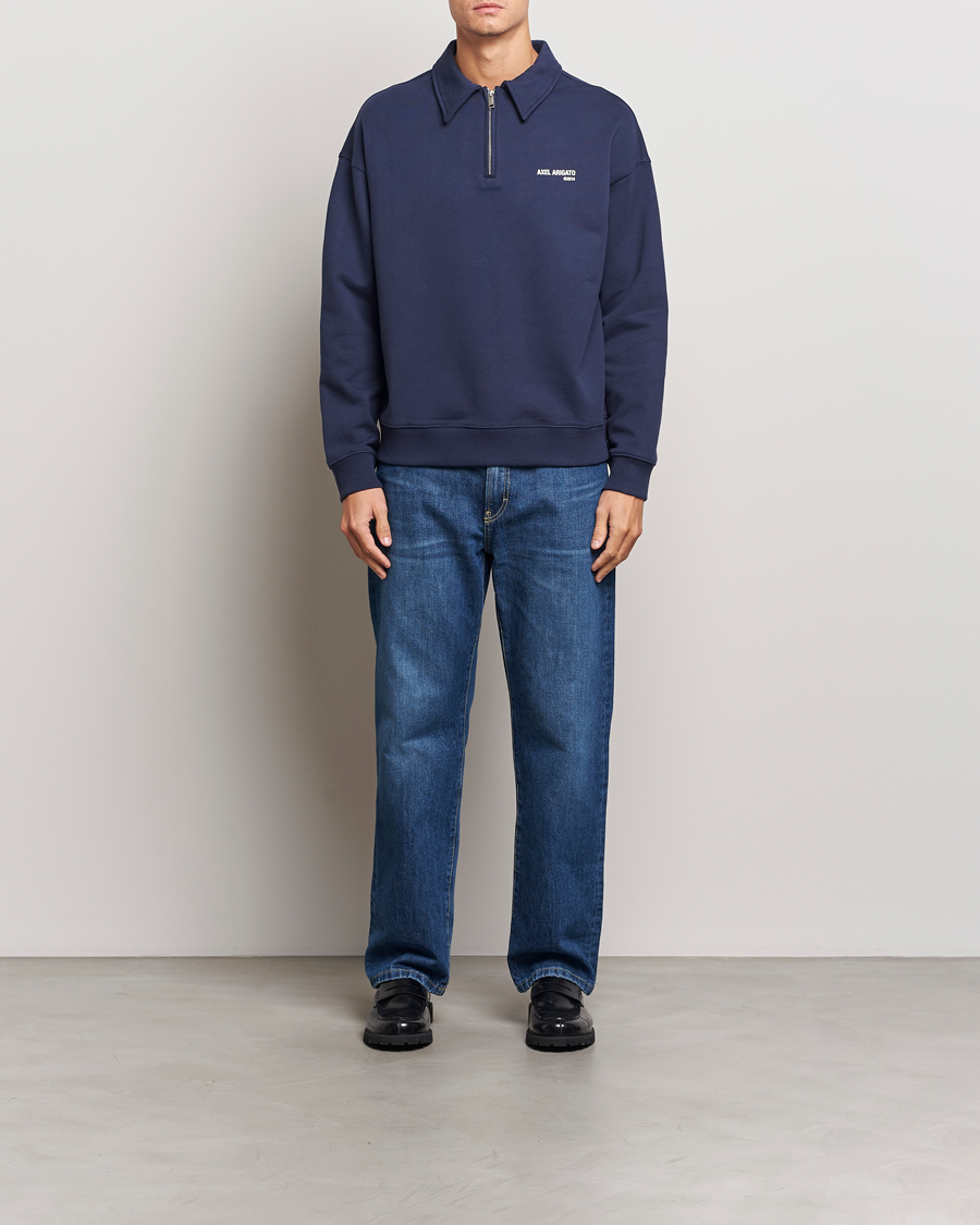 Homme | Pulls Et Tricots | Axel Arigato | Remi Half Zip Sweater Navy