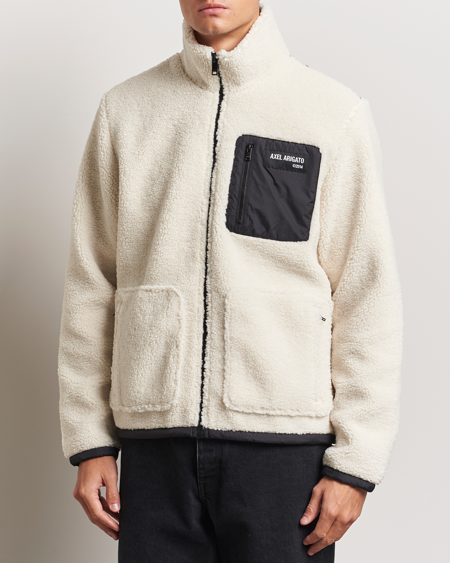 Homme | Pulls Et Tricots | Axel Arigato | Billie Fleece Jacket Ecru