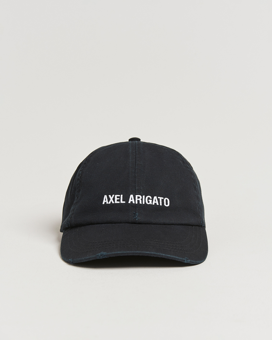 Homme | Axel Arigato AA Logo Cap Washed Black | Axel Arigato | AA Logo Cap Washed Black