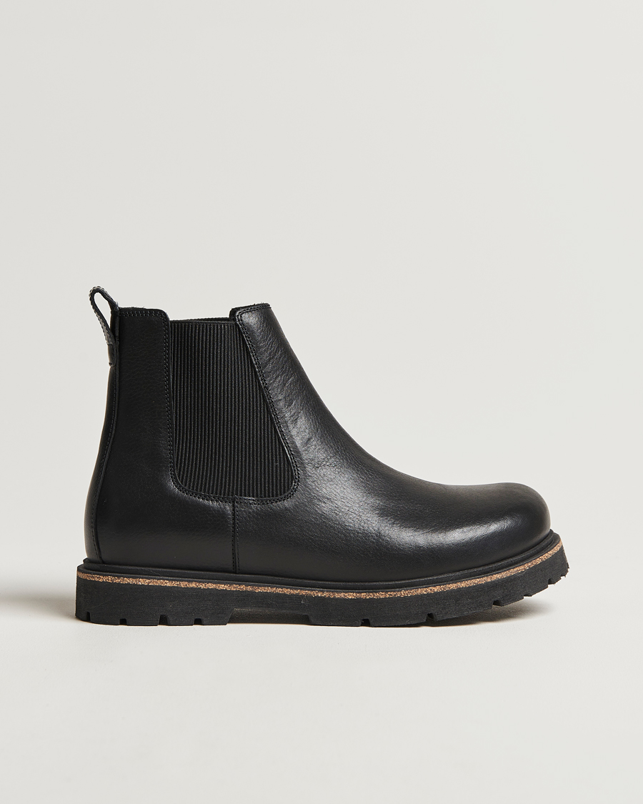 Homme | BIRKENSTOCK Highwood Chelsea Boot Black Leather | BIRKENSTOCK | Highwood Chelsea Boot Black Leather