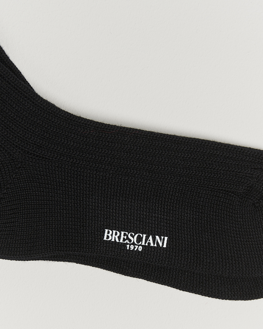 Homme | Sous-Vêtements Et Chaussettes | Bresciani | Heavy Wool Socks Black