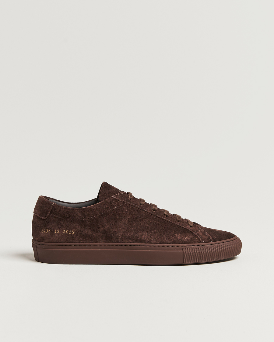 Homme | Common Projects Original Achilles Suede Sneaker Moka | Common Projects | Original Achilles Suede Sneaker Moka
