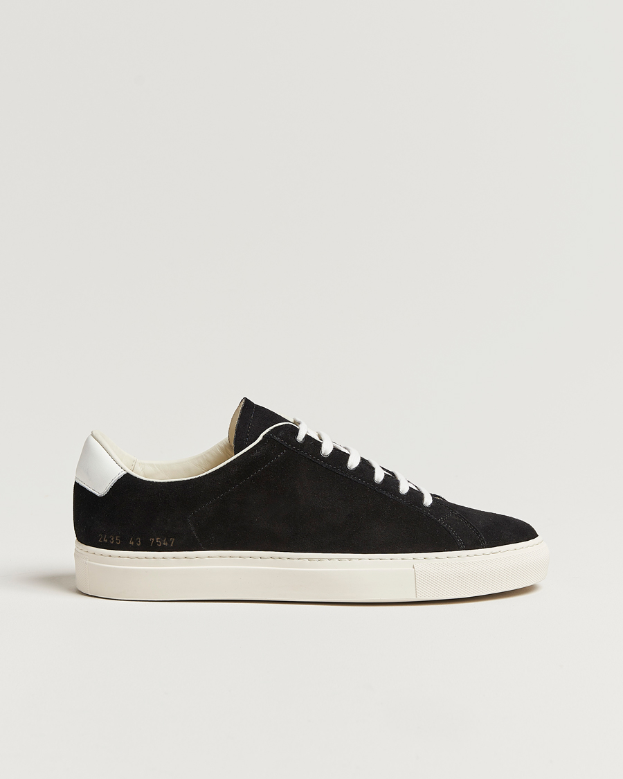 Homme | Common Projects Retro Suede Sneaker Black | Common Projects | Retro Suede Sneaker Black