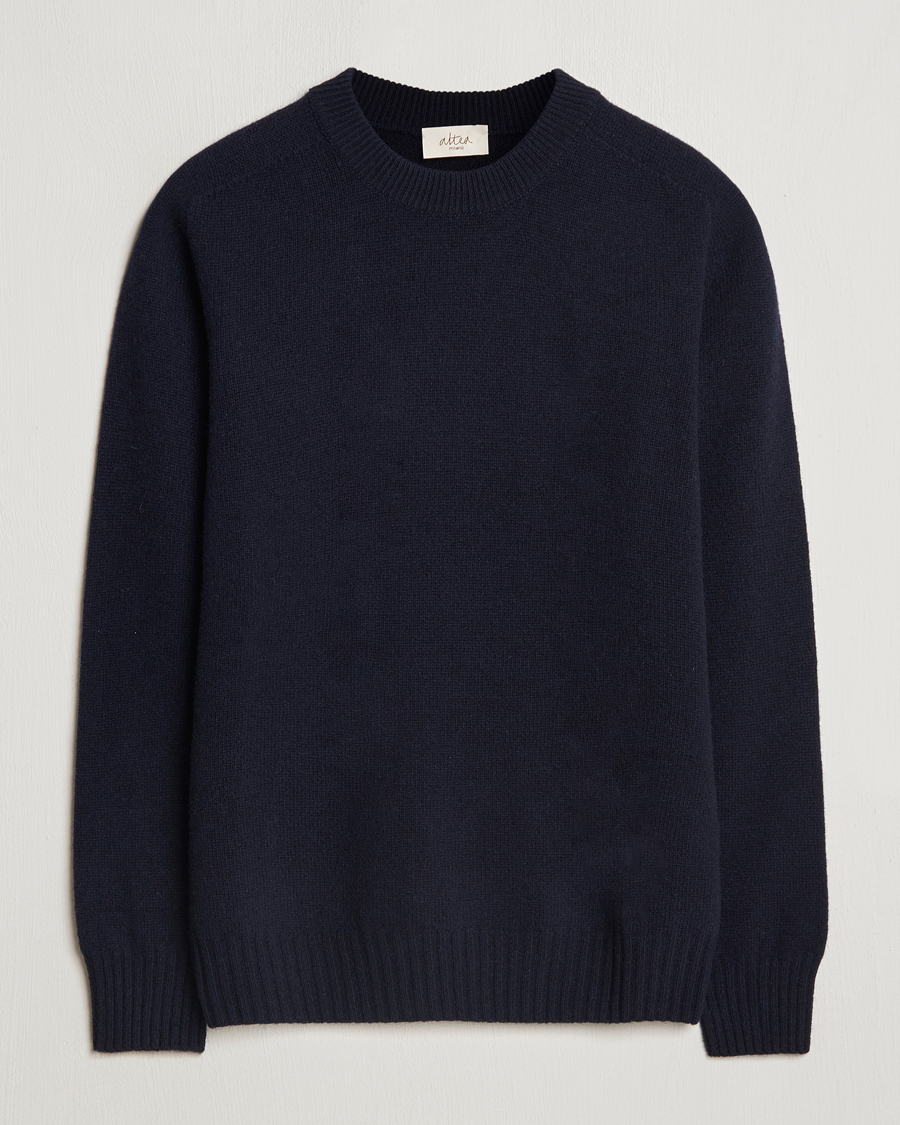 Homme | Pulls Et Tricots | Altea | Wool/Cashmere Crew Neck Pullover Navy
