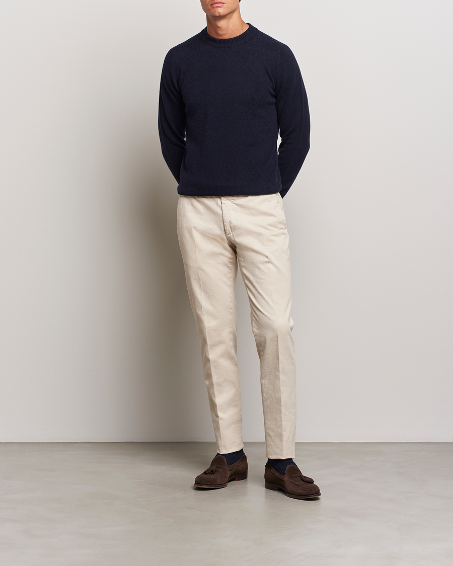 Homme | Pulls Et Tricots | Altea | Wool/Cashmere Crew Neck Pullover Navy