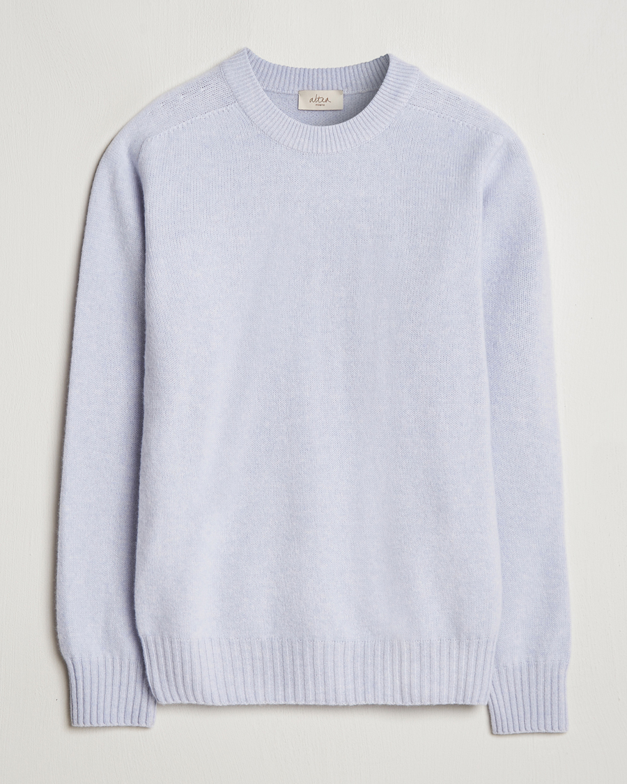 Homme | Pulls Et Tricots | Altea | Wool/Cashmere Crew Neck Pullover Light Blue