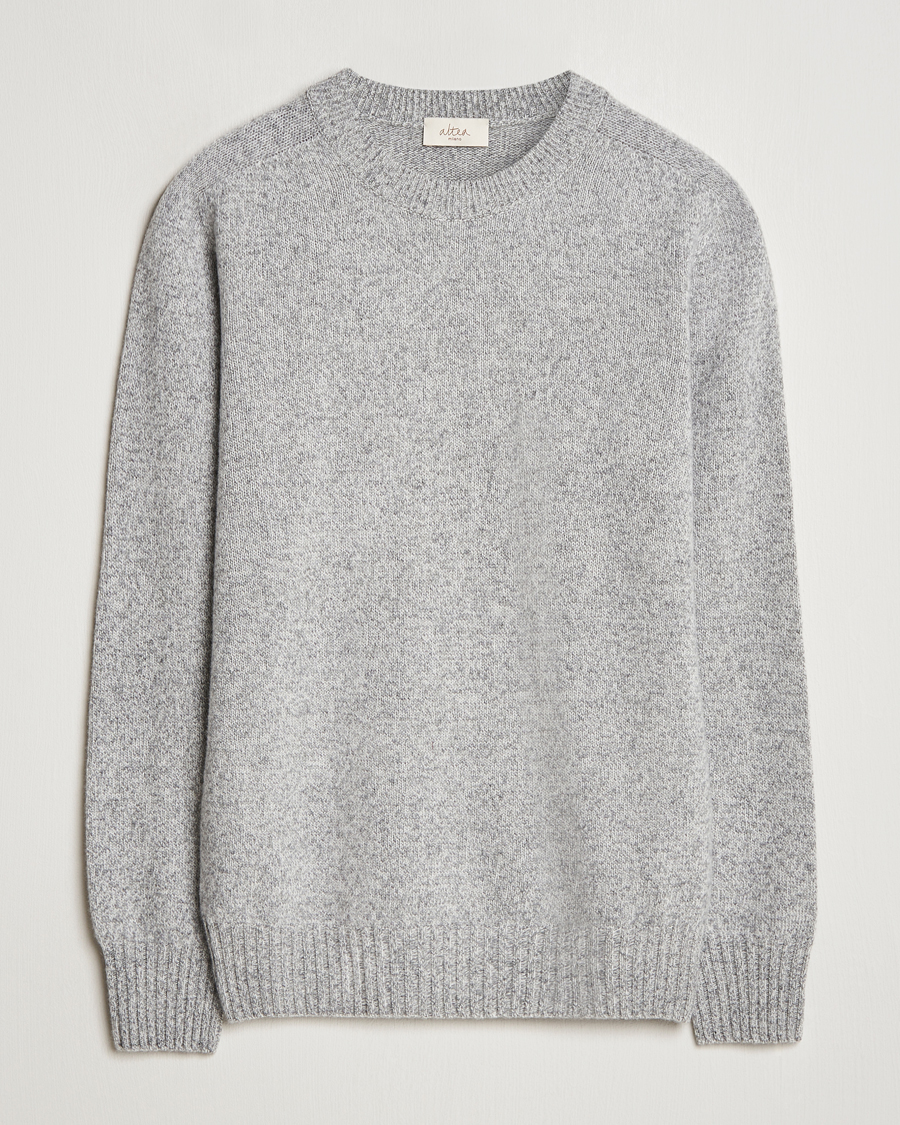 Homme | Pulls Et Tricots | Altea | Wool/Cashmere Crew Neck Pullover Grey Melange