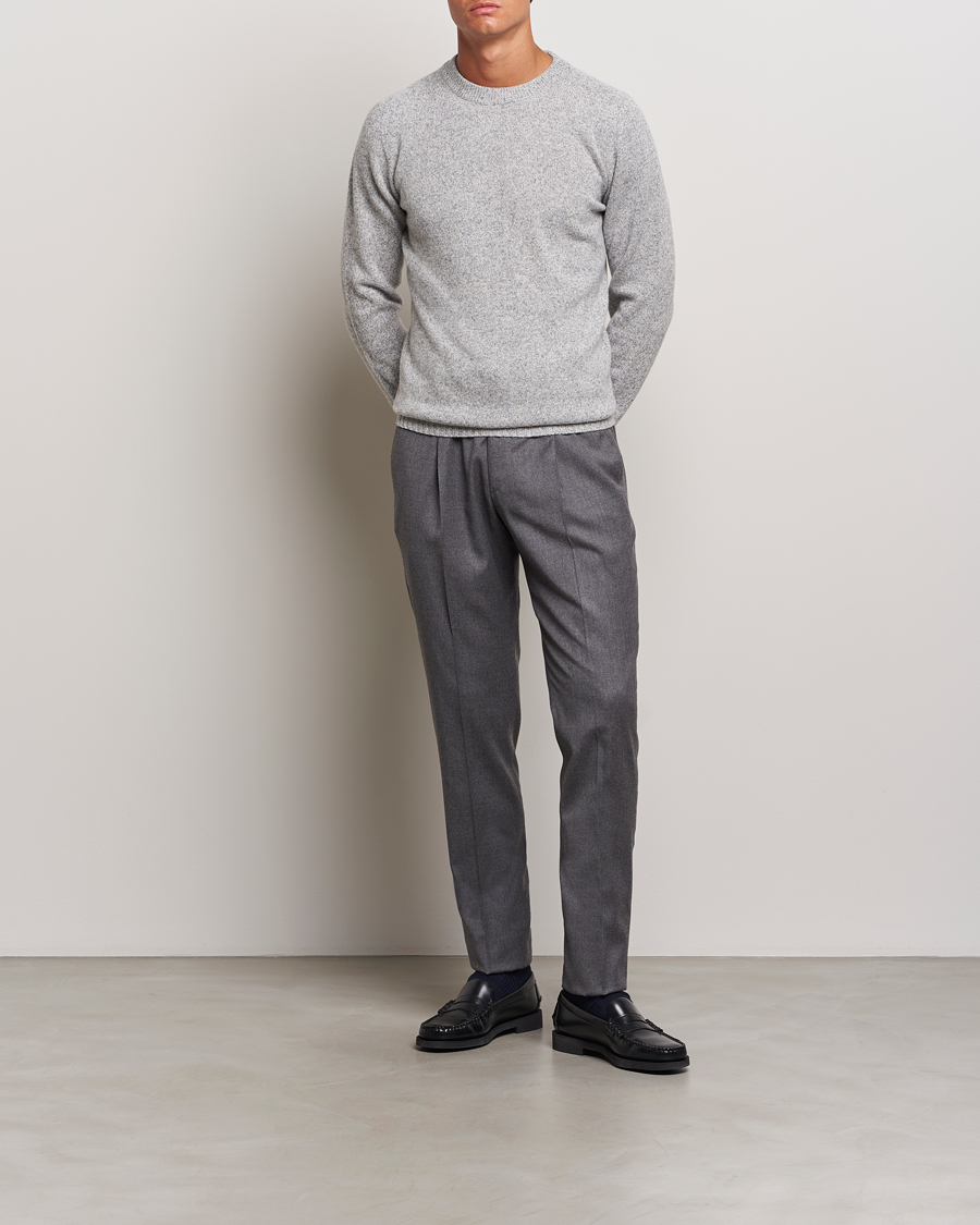 Homme | Pulls Et Tricots | Altea | Wool/Cashmere Crew Neck Pullover Grey Melange