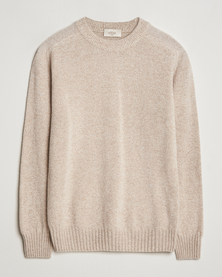 Homme | Pulls Et Tricots | Altea | Wool/Cashmere Crew Neck Pullover Beige Melange