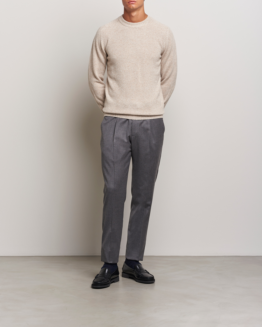 Homme | Pulls Et Tricots | Altea | Wool/Cashmere Crew Neck Pullover Beige Melange