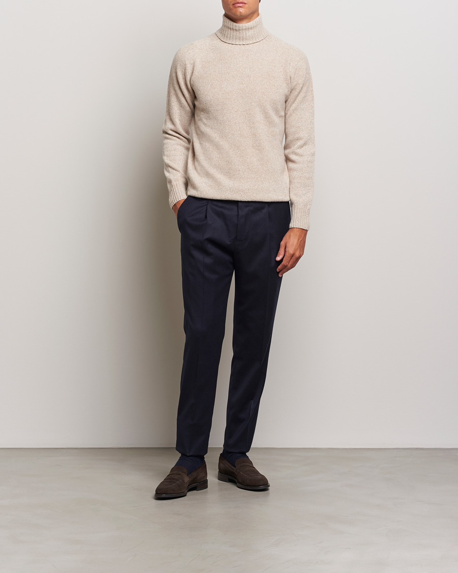 Homme | Pulls Et Tricots | Altea | Wool/Cashmere Rollneck Beige Melange
