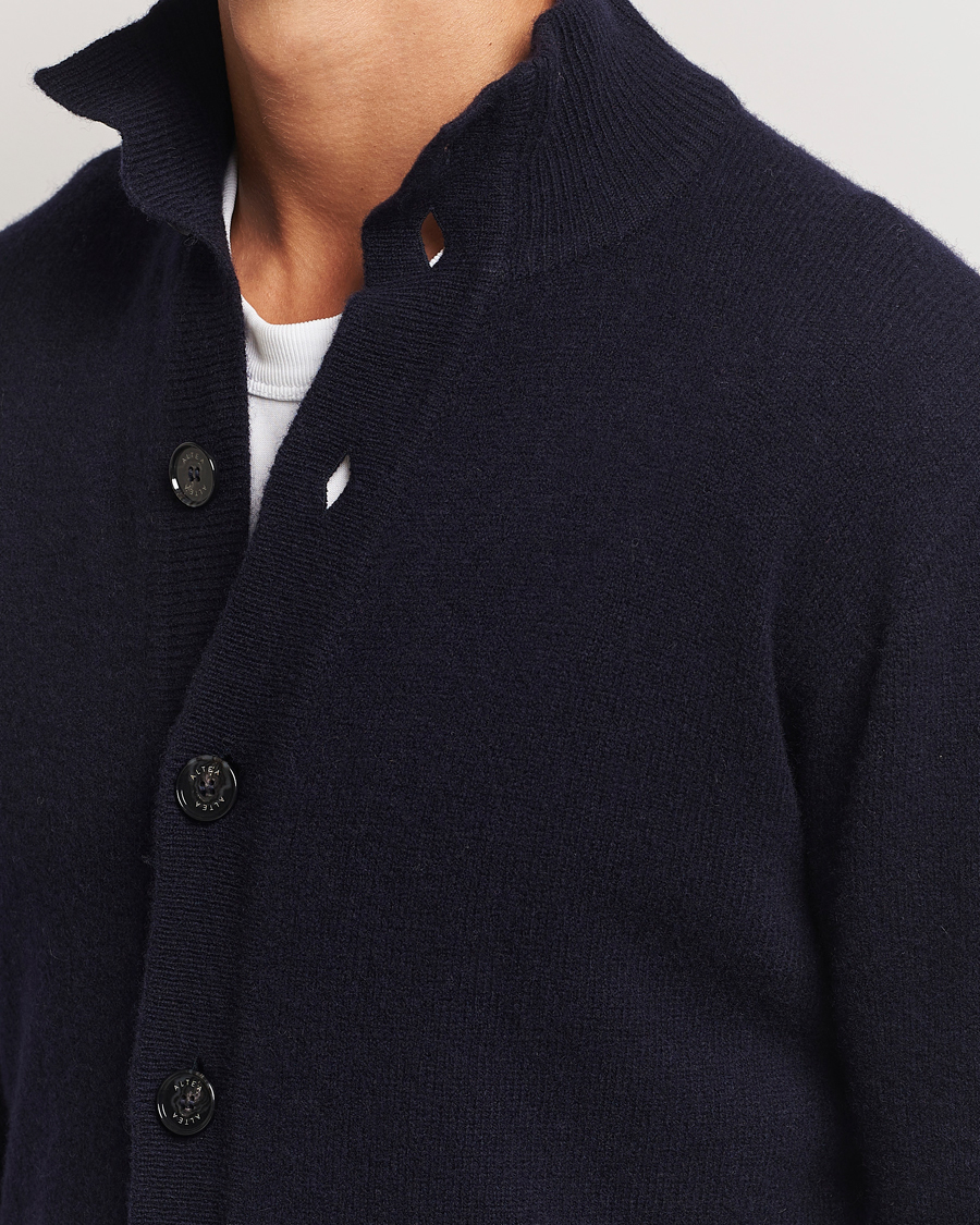Homme | Pulls Et Tricots | Altea | Shetland Cardigan Navy