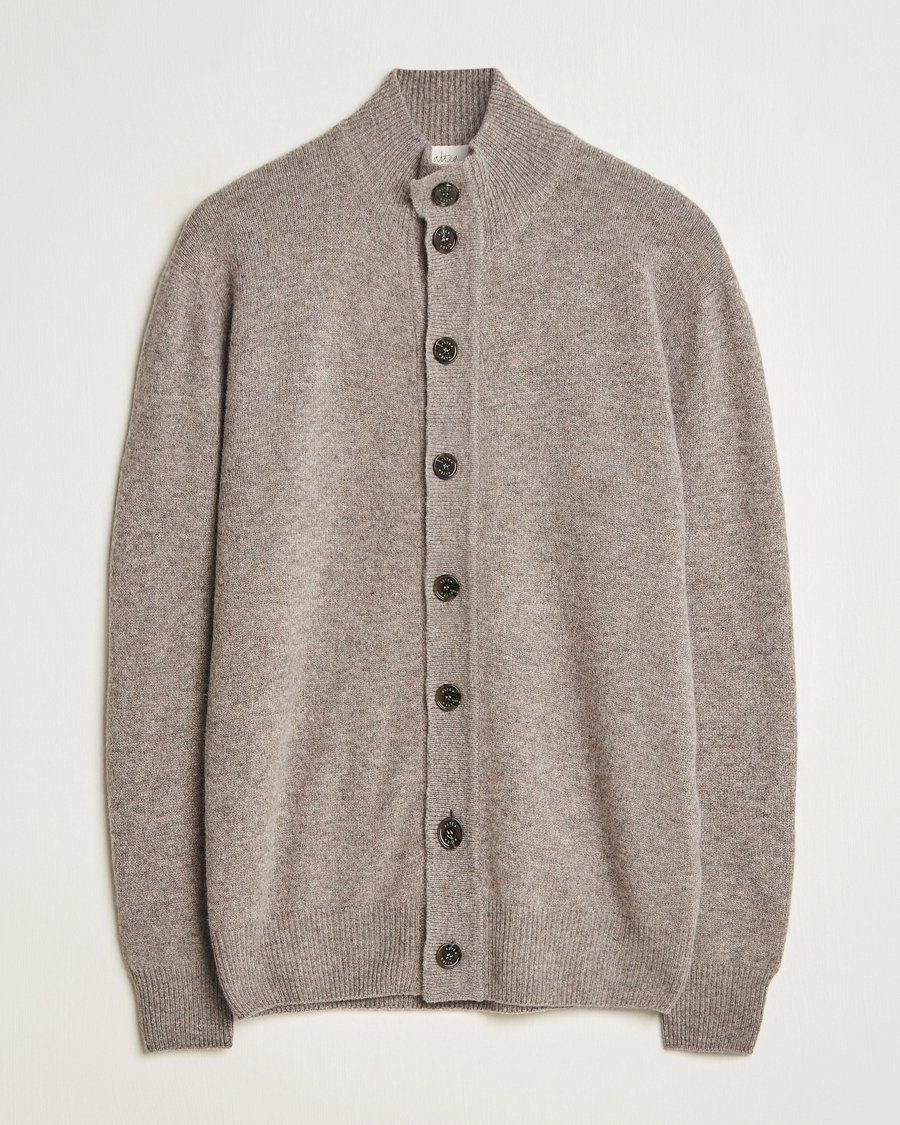 Homme | Pulls Et Tricots | Altea | Shetland Cardigan Taupe