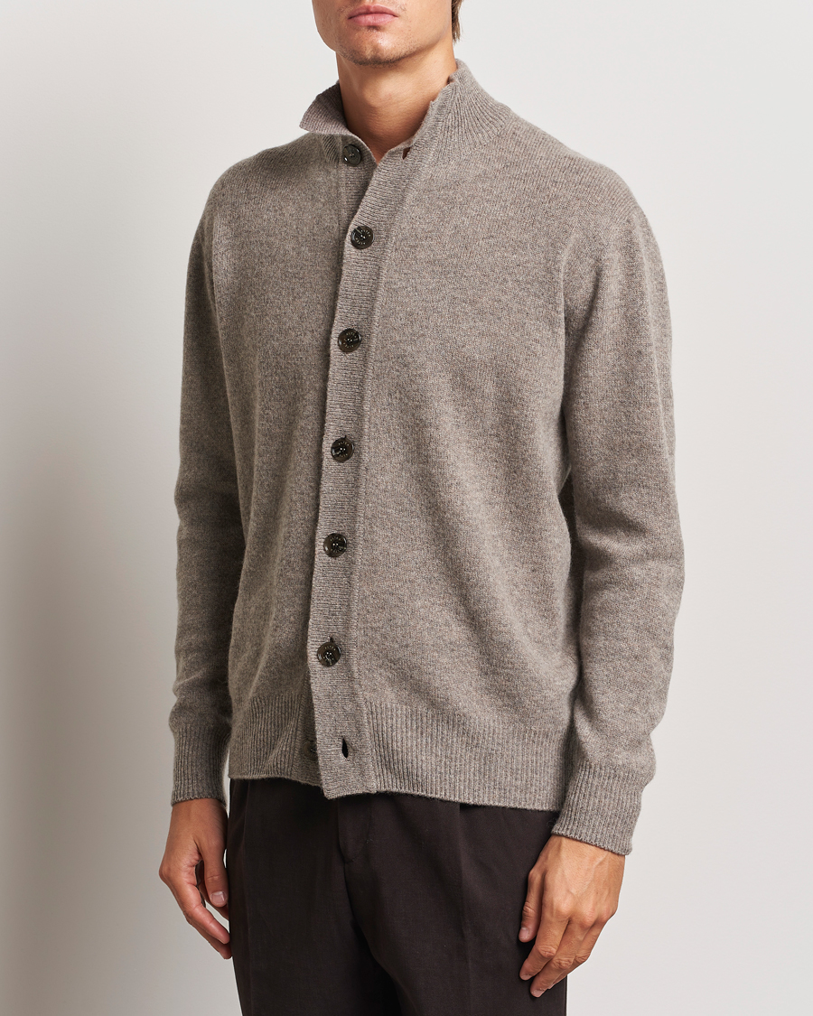 Homme | Pulls Et Tricots | Altea | Shetland Cardigan Taupe