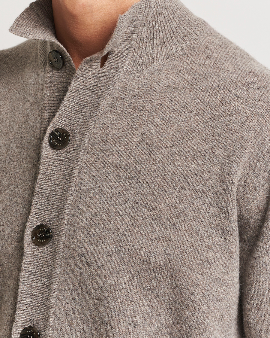 Homme | Pulls Et Tricots | Altea | Shetland Cardigan Taupe