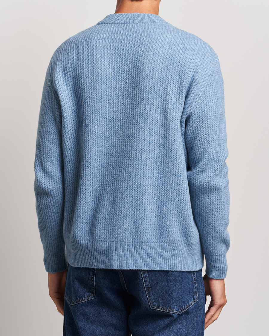 Homme | Pulls Et Tricots | Altea | Soft Rib Stich Cardigan Light Blue