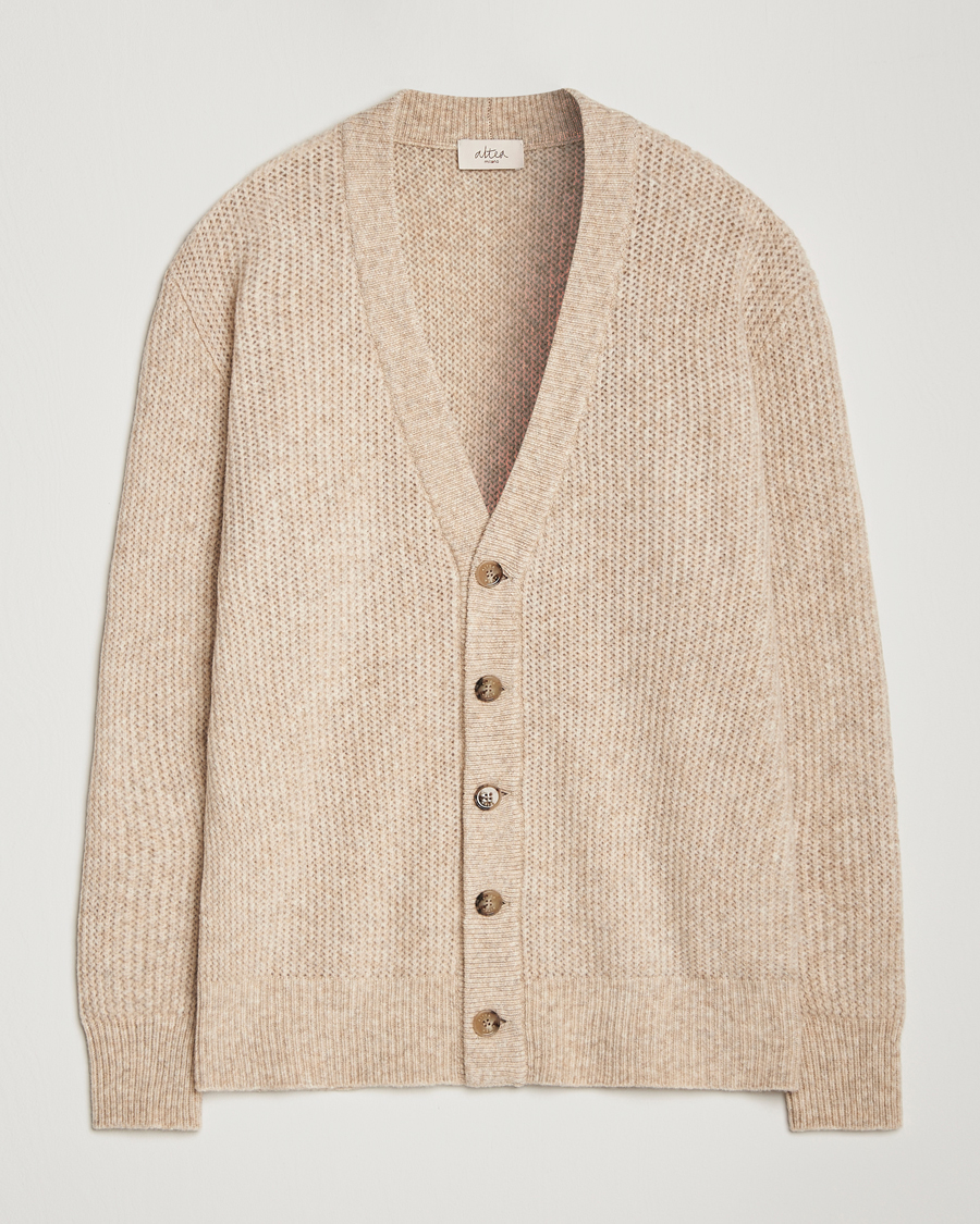 Homme | Pulls Et Tricots | Altea | Soft Rib Stich Cardigan Cream